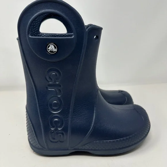 CROCS KIDS’ HANDLE IT RAIN BOOT Size C12 Navy Blue - Picture 5 of 6